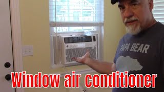 GE 12000 BTU window air conditioner install.