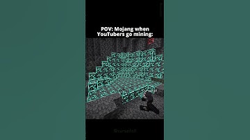 POV: Mojang When YouTubers Go Mining 💀