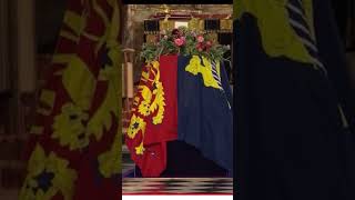 CC SHORT: Queen’s coffin lowered into floor of church (sped up)
