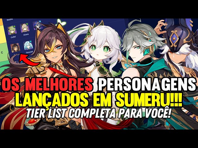 Genshin Impact  Builds, Times e TierList de Personagens