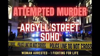 Attempted Murder Arrest: Car Hits Pedestrians on Argyll Street, Soho London