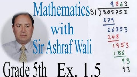 Class 5th-Maths-Ex. 1.5-Division