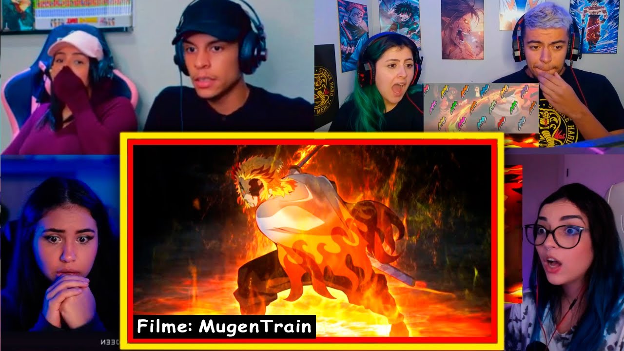 Demon Slayer - Mugen Train: O Filme Completo  PTBR [MULT-REAÇÕES]
