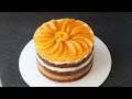 ЛЕГКИЙ ФРУКТОВЫЙ ТОРТ🔥 ПЕРСИК-ШОКОЛАД🔥 Peach cake recipe