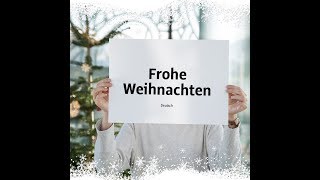 Frohe Weihnachten in verschiedenen Sprachen