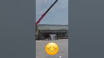 🏗❌❗ crane lifting incident | crane fails #shorts #shortsfeed #cranefails
