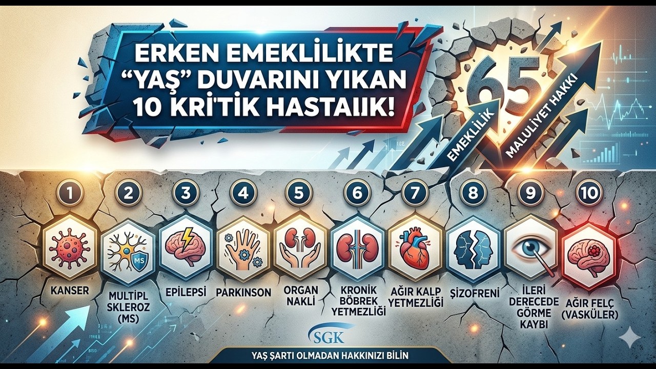 (SGK Emeklilik İsa Karakaş) SGK O Hastalıkları Açıkladı! Yaşsız  Erken Emeklilik