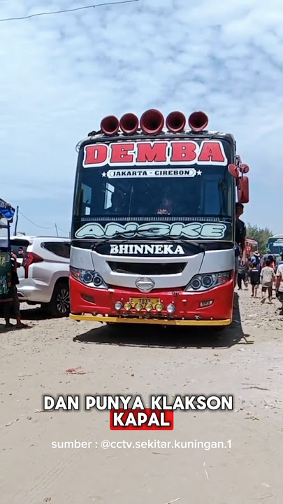CIREBONAN BUS TYPICAL SHIP HORN #shorts #bhineka #cirebonanbus #basuri #busmania