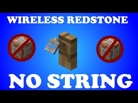 Vanilla Minecraft Wireless Redstone Trick!
