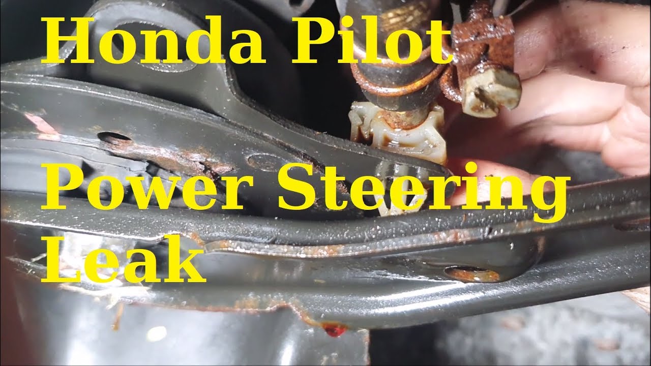 Honda Pilot Diagnosing Oil Leak | Power steering leak under bumper