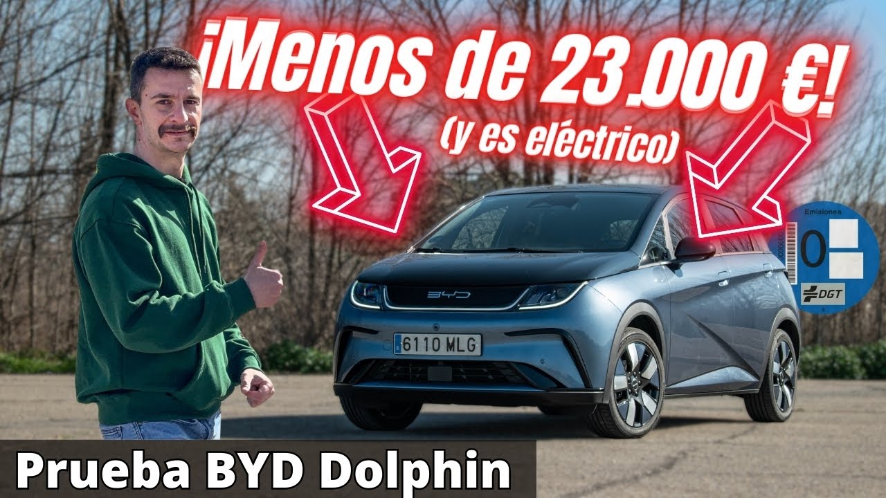 BYD DOLPHIN 2024 ¡Por fin el COCHE ELÉCTRICO que SÍ te puedes PERMITIR!  Revisión y PRUEBA MOTORK 