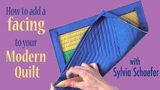 How To Add A Facing to Your Modern Quilt