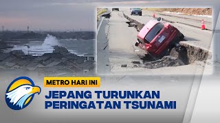 Jepang Turunkan Tingkat Peringatan Tsunami Besar