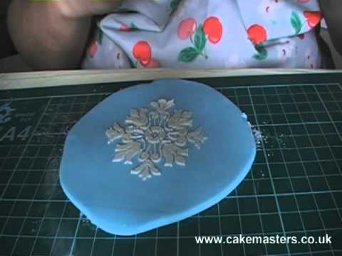 how to stencil on cakes youtube