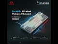 Fizz K617 60% Mechanical Keyboard | White Grey RGB Keyboard | Red Switches | IT Splendid
