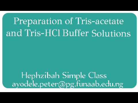 Vídeo: Diferença Entre Tris Base E Tris HCl