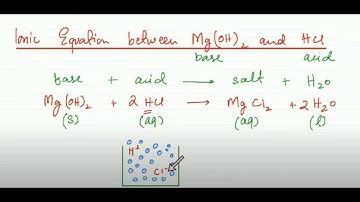 Net Ionic Equation between Mg(OH)2 and HCl - Mega Lecture