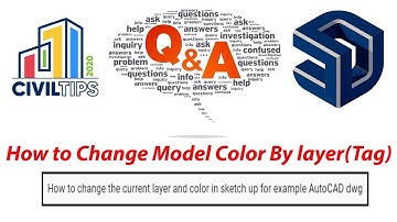 (தமிழ்)Tamil- How to Change Model Color by Layer / Tag in sketchup