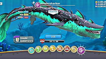New UNDERSHARKER Shark Unlock | Hungry Shark World New Shark Update & New Undersharker Gameplay