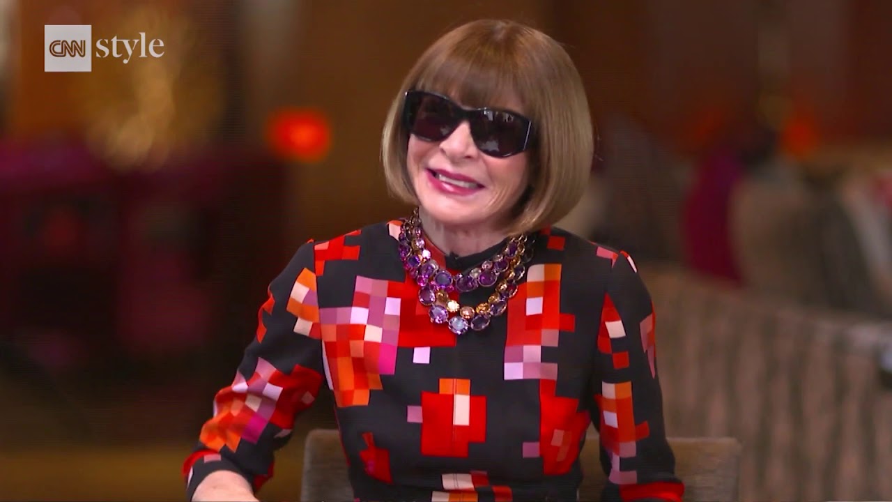 anna wintour interview sunglasses style orig cnn ios 5500 - YouTube