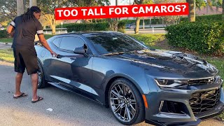 🛑 CAMAROS FOR TALL GUYS. HOW A BIG AND TALL GUY FITS