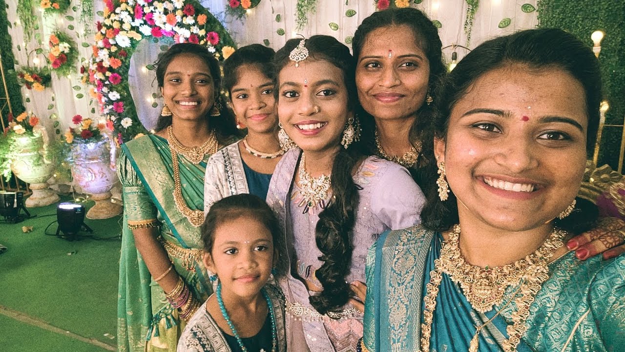  చెల్లి పుష్పాలంకరణ🎊❤️
