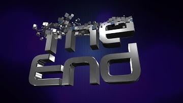 4K Clear Wireframe Glowing The End Background Animation