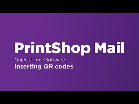 Inserting QR Codes in PrintShop Mail