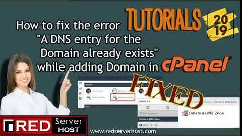 SOLVED| DNS entry for the domain already exists|| Cheap Linux Hosting solutions by Redserverhost