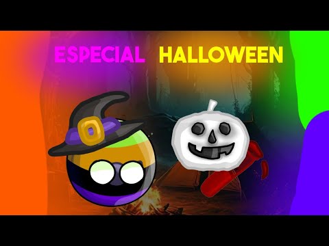 🟩 La LEYENDA De DarkAxolotl 🟧 (Especial Halloween) #viral #countryballs #humor #parati