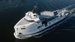 Greame Hart's  80m/ 262ft yacht support vessel U81