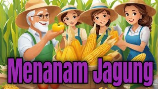 Menanam Jagung 🌽🌽No Copyright || Lagu Anak Indonesia || Lagu Anak Populer || Lirik Animasi