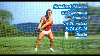 Reinhard Theimer East-Germany Hammer 74.00 Meters 1974-08-24 Berlin
