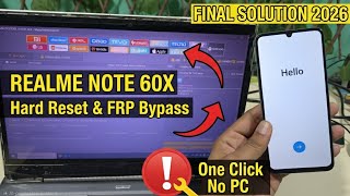 Realme Note 60x Hard Reset & FRP Bypass One Click | New Method 2026