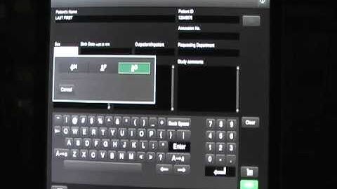 FDX Console Patient Registration and Image Acquire