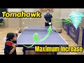 How to increase the maximum sidespin for tomahawk serve technique   special training