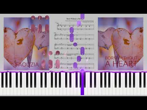 Faouzia - Born Without A Heart (Piano Arrangement in F Major) - Easy Piano Tutorial (Midi) + Sheet