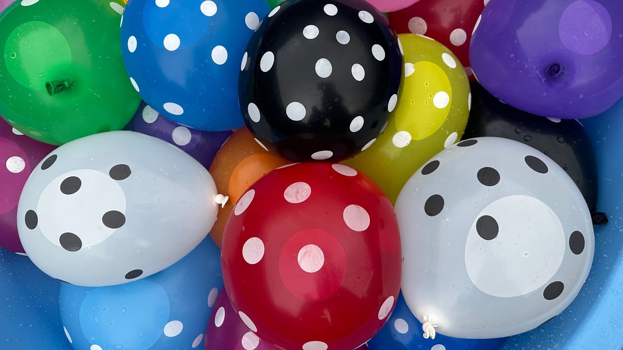 Water balloons Pop popping water balloons relaxing water sounds