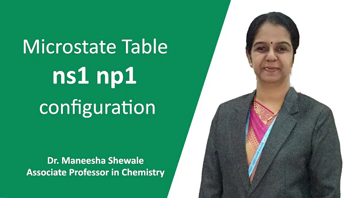 Microstate Table  for ns1np1 configuration