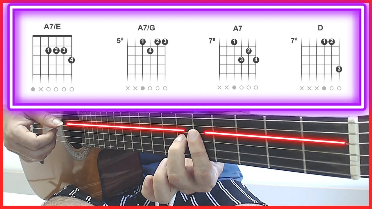 Solving dominant A7th chords. Guitar lesson - YouTube