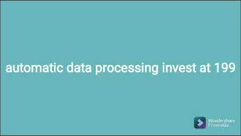 automatic data processing