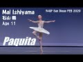 【バレエ】Mai Ishiyama- (Age 11) Paquita Variation パキータ 2nd Place Ballet YAGP San Diego FEB 2020