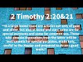 Men Bible Study - 2 Timothy 2:20-21