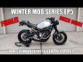 Winter mod series ep5 finale wheel removal  install on the xsr900 michelin road 5s