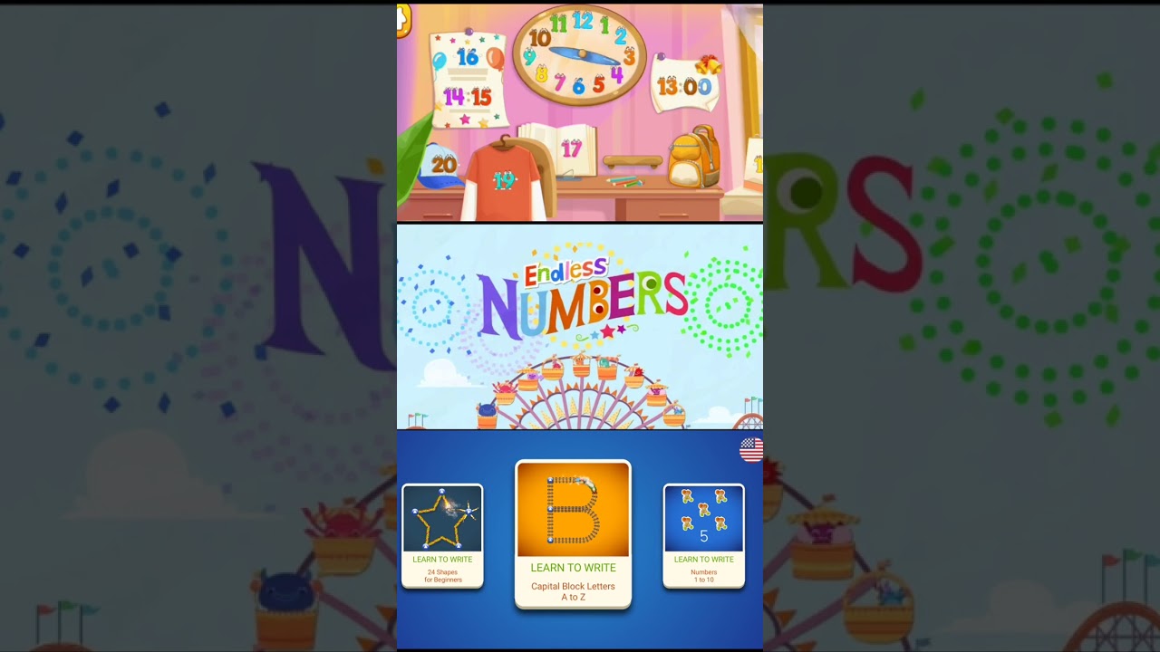 Endless Numbers VS Letter School Vs Save The Numbers Count 1