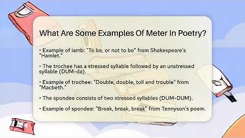 What Are Some Examples Of Meter In Poetry? - The Prose Path
