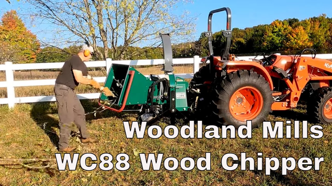 Woodland Mills WC88 Wood Chipper (First Impressions) & Kubota MX5400