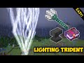 How to Easily Make a Lightning/Thunder Trident Minecraft