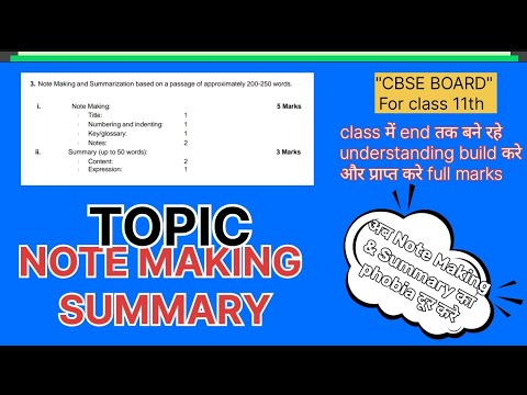 TOPIC - NOTE