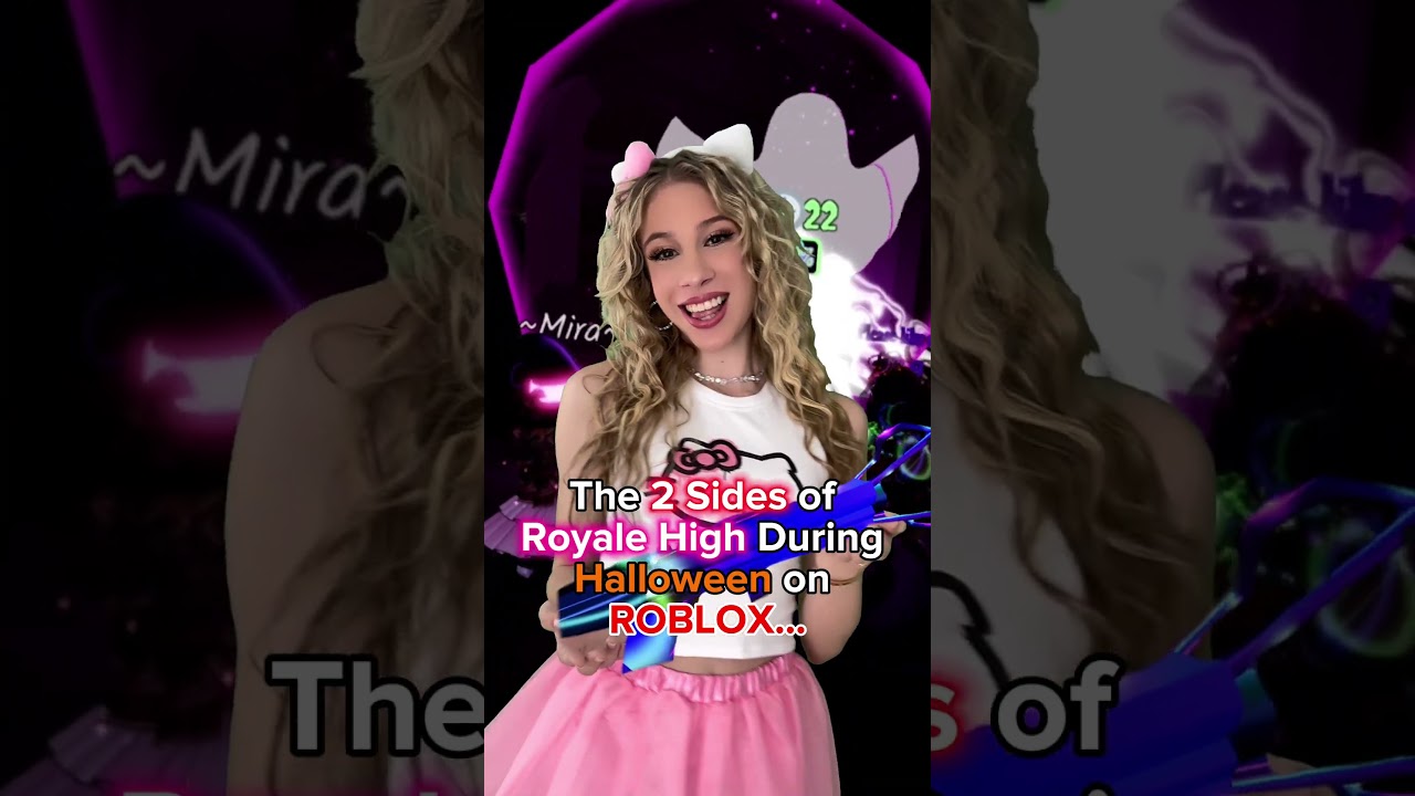 The 2 SIDES of ROYALE HIGH During HALLOWEEN On ROBLOX!